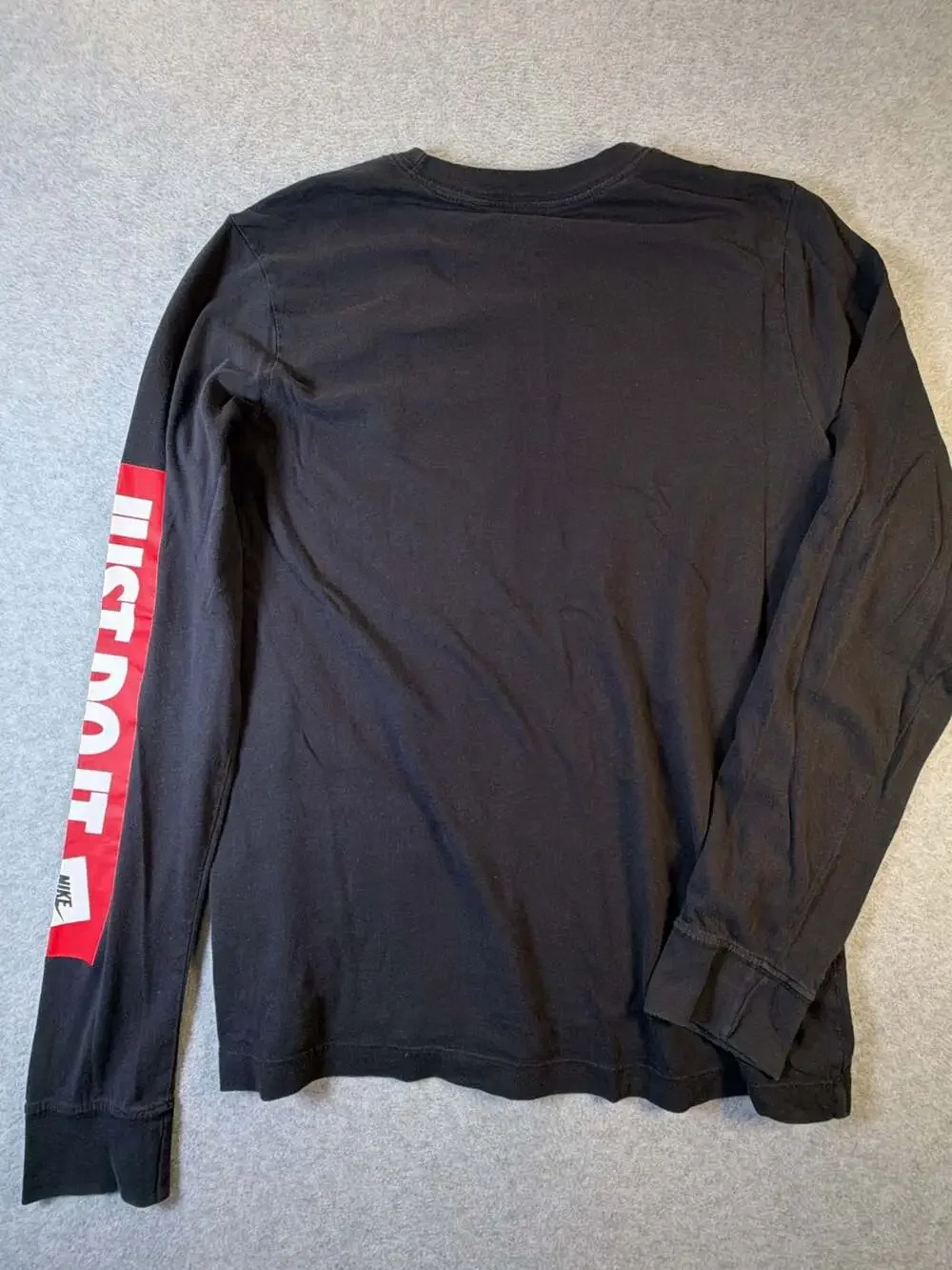 Nike NSW JDI Long-Sleeve T-Shirt Black Just Do It Sleeve Print Medium